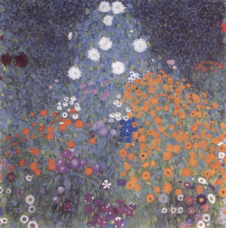 Gustav Klimt Flower Garden Norge oil painting art